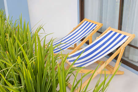 A bed in the pool area for a relaxing holiday.