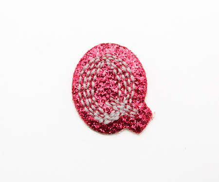 The letter Q is on a white clothの写真素材