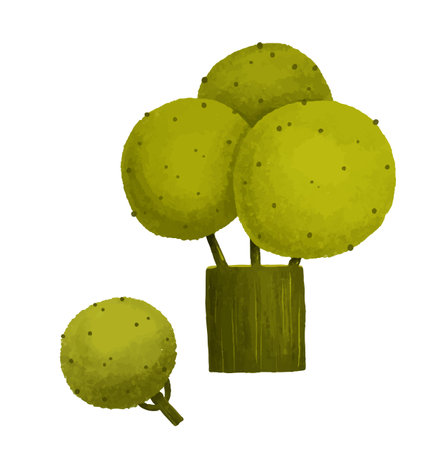 Broccoli. Cute broccoli for kids. Cute cartoon style happy and green broccoli. hand painted broccoli food illustrationのイラスト素材