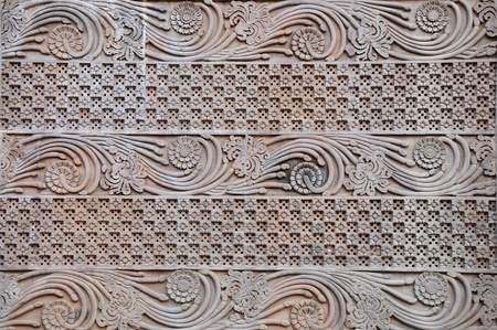 Pattern of flower carved の写真素材