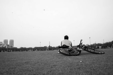 Lonely but not aloneの写真素材