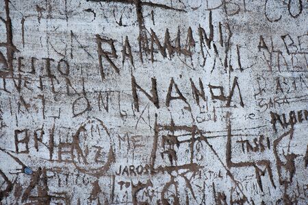 graffiti wall backgroundのeditorial素材