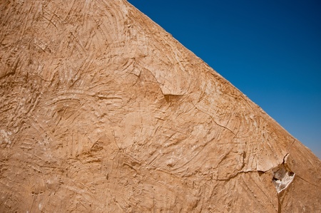 The old wall in the Qatar desert