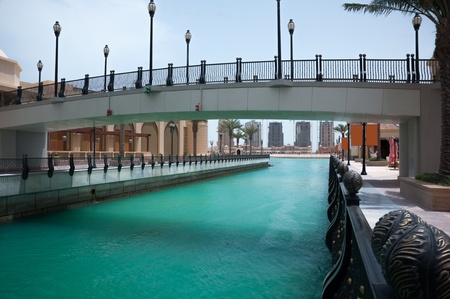 A detail of the pearl in Doha, Qatar 