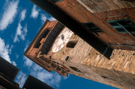 Architecture Detail in Lucca, Tuscany, Italyの写真素材