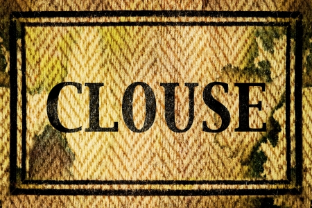 words in Grunge background, isolated text in vintage letterpressの写真素材