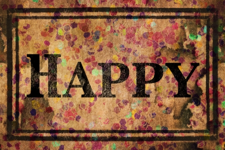 words in Grunge background, isolated text in vintage letterpressの写真素材