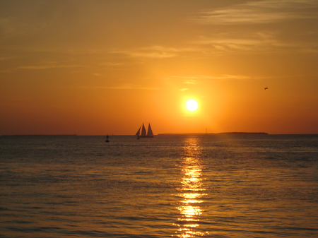 Sunset in Key West, Floridaの写真素材