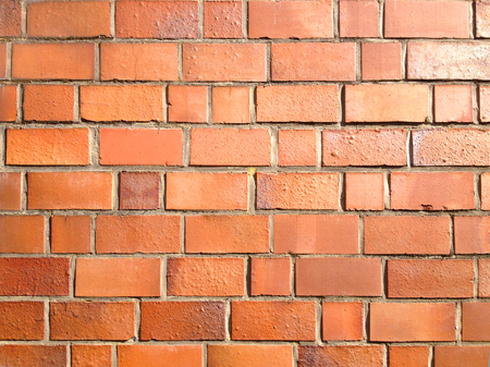 Orange and Red Brick Wallの写真素材