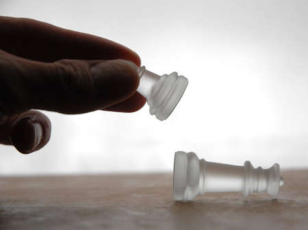 close up of chess piecesの写真素材