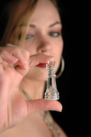 close up of chess piecesの写真素材