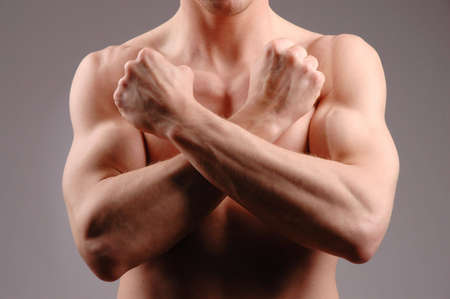 a very fit person perfect for fitness related conceptsの写真素材