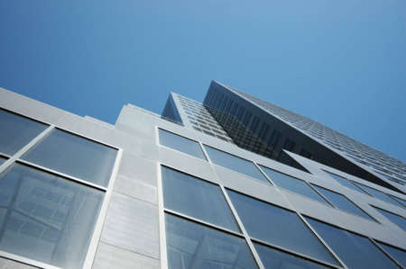 a photo of a sky scraper in downtown denver