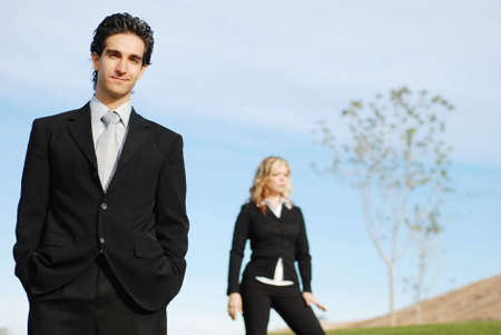 portrait of a confident and successful business team posing togetherの写真素材