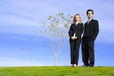 portrait of a confident and successful business team posing togetherの写真素材