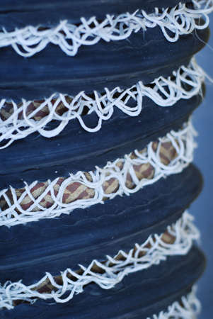 close up photo of a fabric textureの写真素材