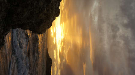 beautiful sunset in the egean near Athens Greece 24 of December 2021の写真素材