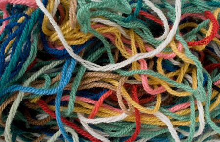 Tangle of Wool. Suitable for use as background.の写真素材