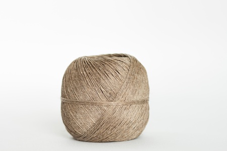 ball of twine from natural materialsの写真素材