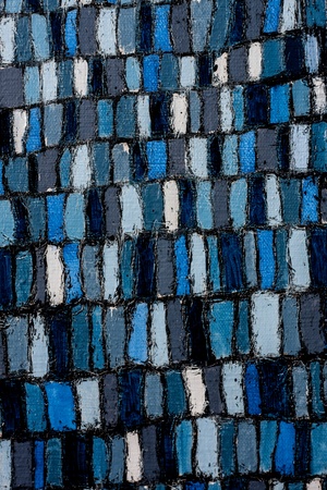 Blue original oil painting textureの写真素材
