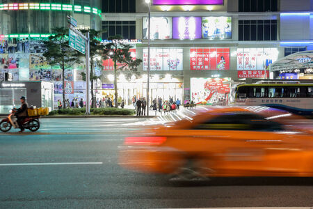 SEOUL, SOUTH KOREA - October 31, 2014 : Dongdaemun at night. The location is the premiere for shopping. Photo taken on October 31 , 2014 in Seoul, South Korea.のeditorial素材
