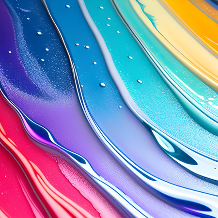 A mesmerizing abstract splash watercolor painting capturing the dynamic and ethereal essence of water in vibrant hues. Celebrate the fluidity of life with this captivating artwork.の素材