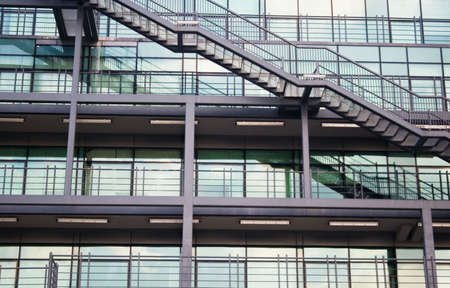 An office building made of steel and glass