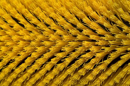 A closeup of a car wash sweeperの写真素材