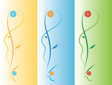 Floral elementのイラスト素材