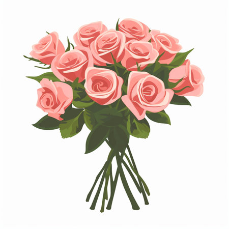 Bouquet of rosesのイラスト素材
