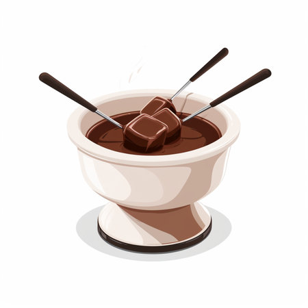 Chocolate fondueのイラスト素材