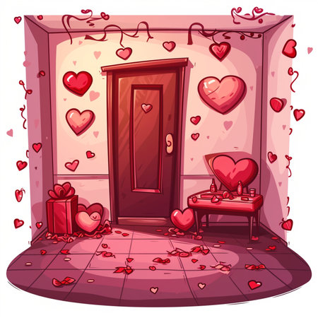 Valentines Day themed escape room 2のイラスト素材