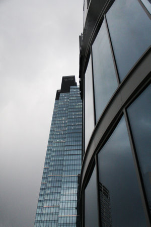 Skyscrapers in the Warsaw business center