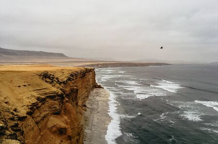 Beatiful nature in Paracas, Peru. Great viev from Paracas National Reserveの写真素材