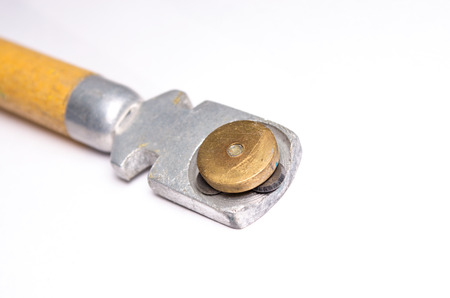 glass cutter for  white-gray background  Gradient, for cutting glassの写真素材