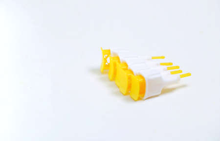 A bunch of lancets used for random blood sugar(GRBS) checking .の写真素材