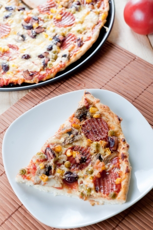 Photo of delicious italian pizzaの写真素材