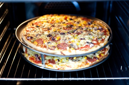 Delicious italian pizzaの写真素材