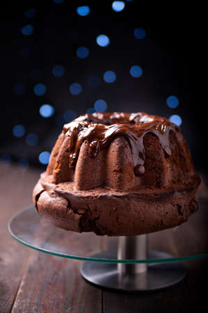 Delicious chocolate pound cakeの写真素材