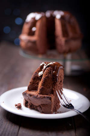 Delicious chocolate pound cakeの写真素材
