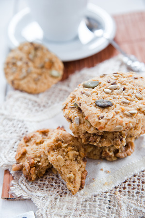 Delicious hand made cookiesの写真素材