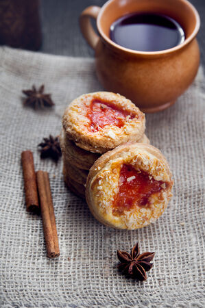 Delicious hand made cookiesの写真素材