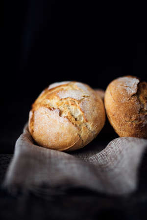 Freshly baked bunsの写真素材