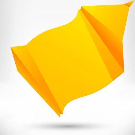 Speech bubble origami style. Vector abstract background.のイラスト素材