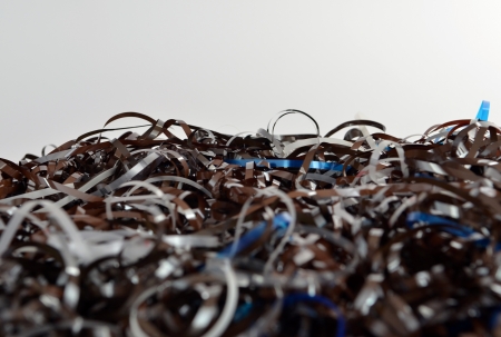 Magnetic tape backgroundの写真素材