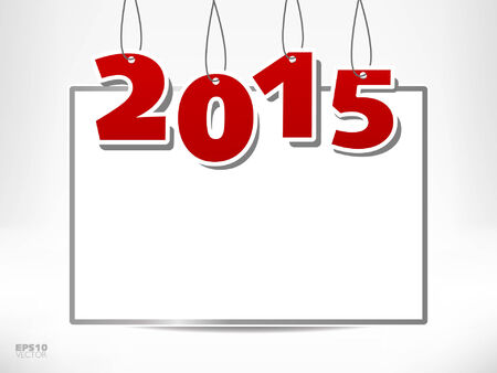 2015 with copy spaceのイラスト素材