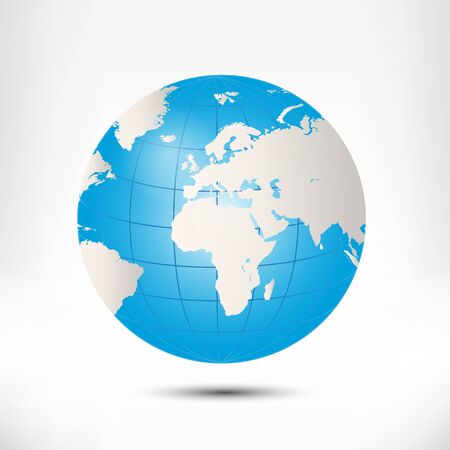 Globe vector illustration isolated on white backgroundのイラスト素材