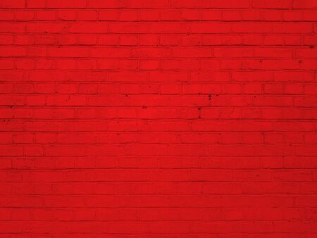 Old red brick wall texture of stone blocks closeup for backgroundの写真素材