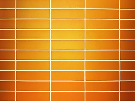 Orange new brick wall texture backgroundの写真素材