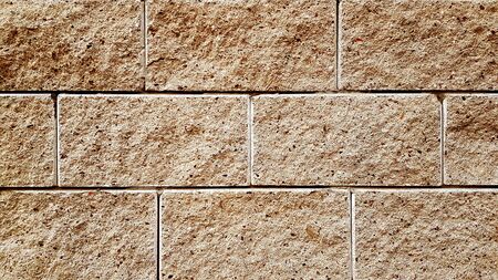 Brick tile wall background and textureの写真素材